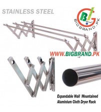 Stainless Steel Expandable Cloth Dryer Wall Rack